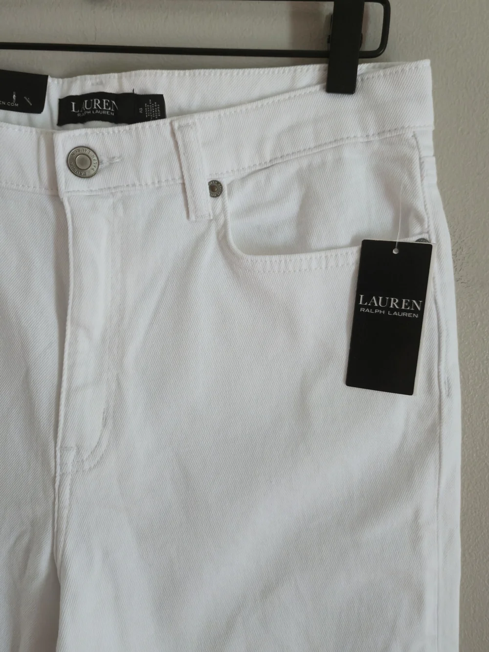 Lauren Ralph Lauren Women's High-Rise Straight Ankle Jeans White